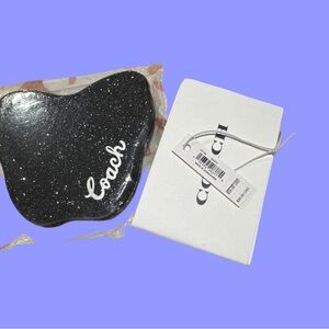 Coach Black Sparkle makeup case